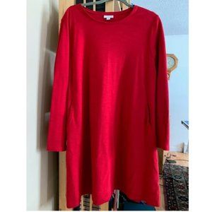 Pure Jill Red Cotton Tunic